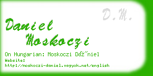 daniel moskoczi business card